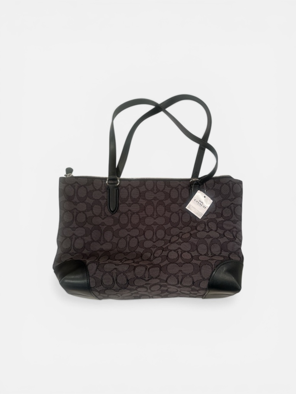 Coach Signature Shoulder Tote in black - Picture 3 of 6